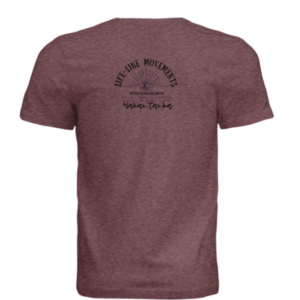 MAROON TRIBLEND - BACK