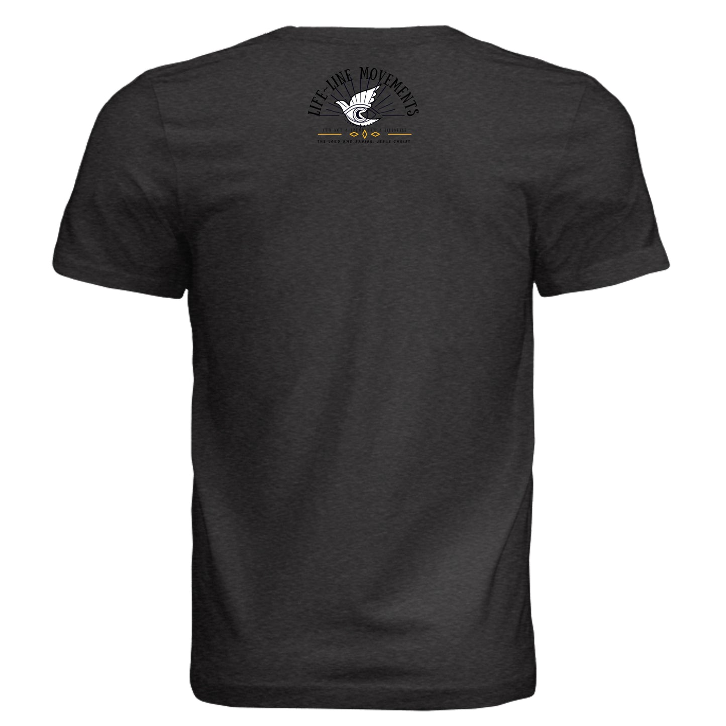 BLK HTHR TRIBLND - 3413C - BACK