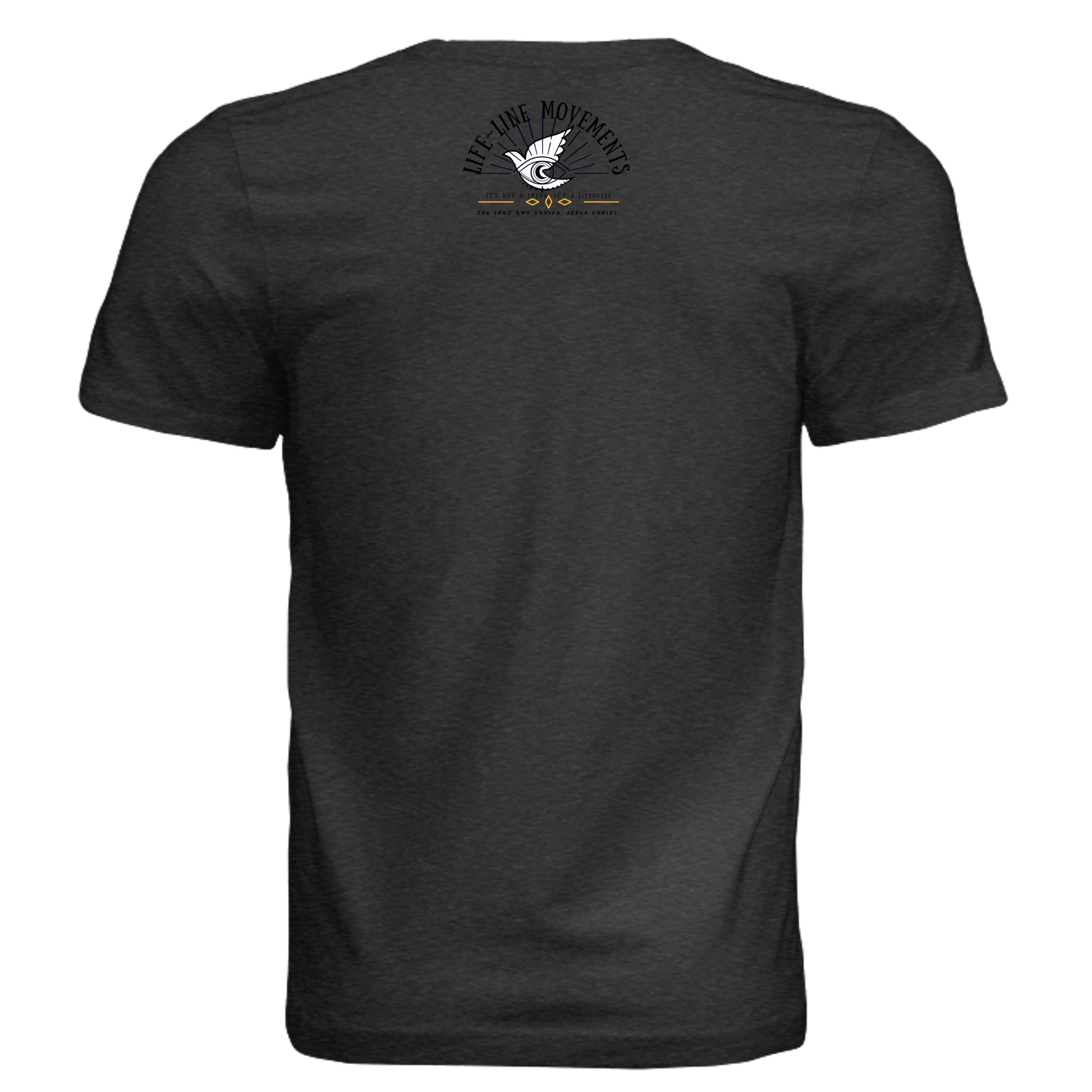 BLK HTHR TRIBLND - 3413C - BACK