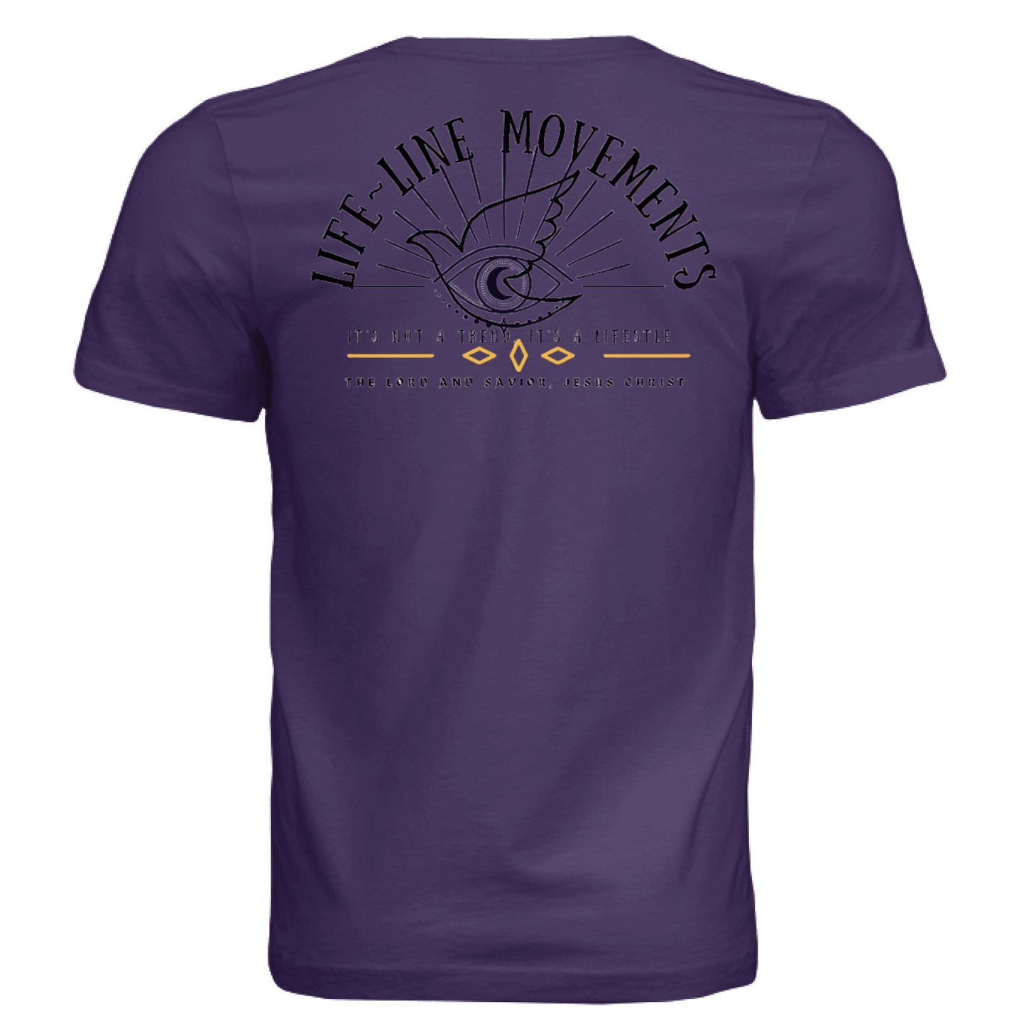 Solid Team Purple Triblend - BACK