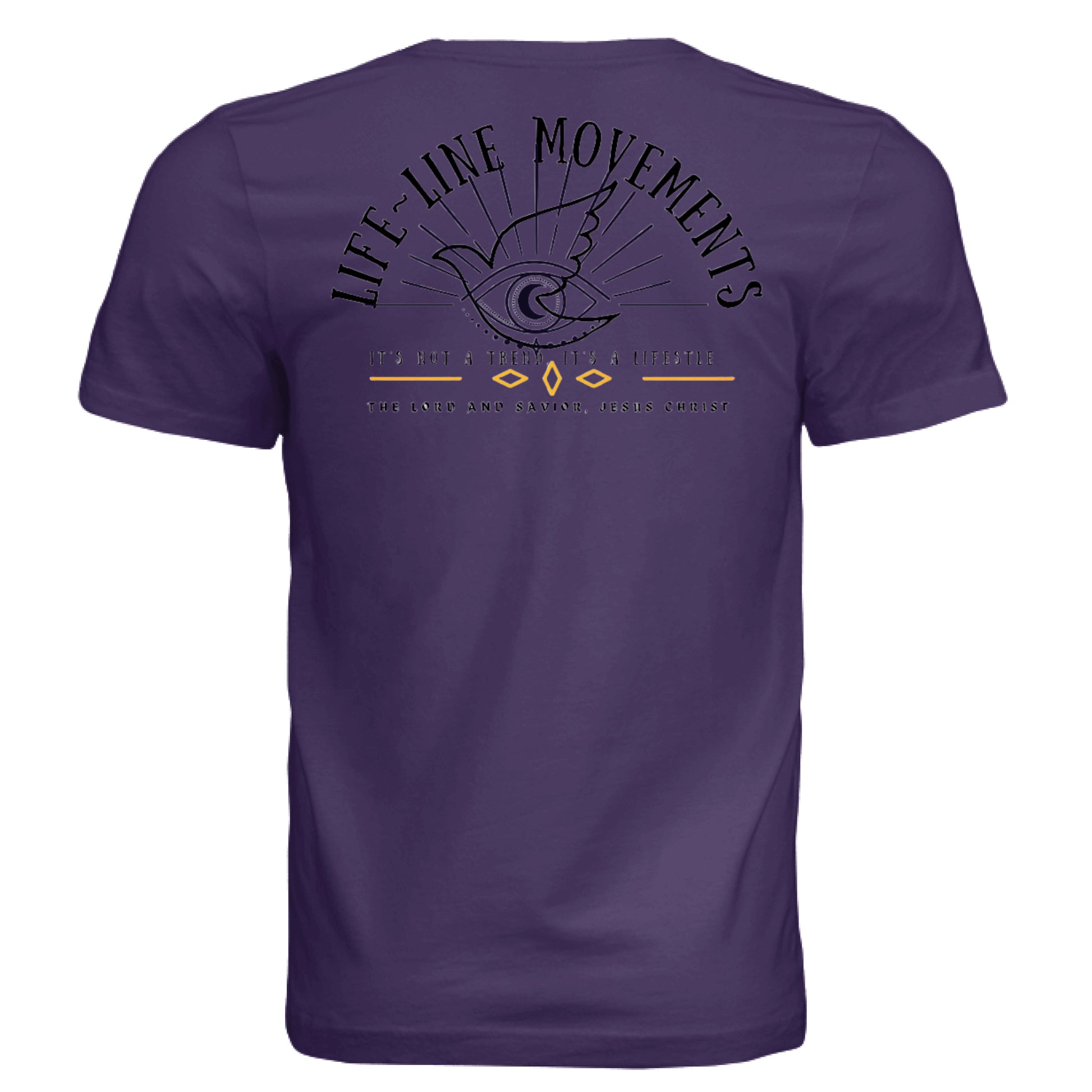 Solid Team Purple Triblend - BACK